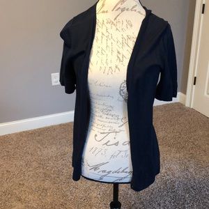 ☔️Navy Ann Taylor Loft Short Sleeve Cardigan ☔️